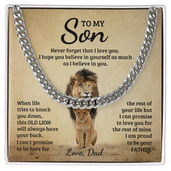 Never Forget - Cuban Link Chain